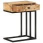 vidaXL Mesa auxiliar forma de U madera maciza de mango 45x30x61 cm vidaXL Mesa auxiliar forma de U madera maciza de mango 45x30x61 cm