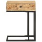 vidaXL Mesa auxiliar forma de U madera maciza de mango 45x30x61 cm vidaXL Mesa auxiliar forma de U madera maciza de mango 45x30x61 cm
