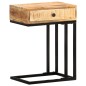 vidaXL Mesa auxiliar forma de U madera maciza de mango 45x30x61 cm vidaXL Mesa auxiliar forma de U madera maciza de mango 45x30x61 cm
