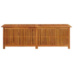 vidaXL Caja de almacenaje de jardín madera maciza acacia 175x50x58 cm