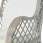 vidaXL Sofá con cojín ratán natural gris y lino vidaXL Sofá con cojín ratán natural gris y lino