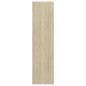 vidaXL Mueble TV pared madera contrachapada blanco roble 37x37x142,5cm