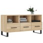 vidaXL Mueble de TV madera de ingeniería roble Sonoma 102x36x50 cm vidaXL Mueble de TV madera de ingeniería roble Sonoma 102x36x50 cm