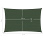 vidaXL Toldo de vela verde oscuro HDPE 160 g/m² 2x4 m vidaXL Toldo de vela verde oscuro HDPE 160 g/m² 2x4 m