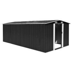 vidaXL Caseta de jardín metal antracita 257x489x181 cm