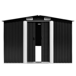 vidaXL Caseta de jardín metal antracita 257x489x181 cm