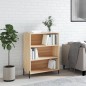 vidaXL Estantería madera de ingeniería roble Sonoma 69,5x32,5x90 cm vidaXL Estantería madera de ingeniería roble Sonoma 69,5x32,5x90 cm