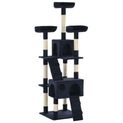 vidaXL Rascador para gatos con poste de sisal 170 cm azul