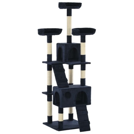vidaXL Rascador para gatos con poste de sisal 170 cm azul