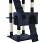 vidaXL Rascador para gatos con poste de sisal 170 cm azul