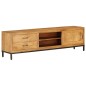 vidaXL Mueble para TV de madera de mango maciza 140x30x40 cm