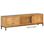 vidaXL Mueble para TV de madera de mango maciza 140x30x40 cm