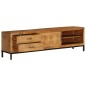 vidaXL Mueble para TV de madera de mango maciza 140x30x40 cm