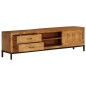 vidaXL Mueble para TV de madera de mango maciza 140x30x40 cm