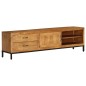 vidaXL Mueble para TV de madera de mango maciza 140x30x40 cm