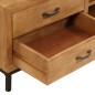 vidaXL Mueble para TV de madera de mango maciza 140x30x40 cm