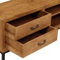 vidaXL Mueble para TV de madera de mango maciza 140x30x40 cm