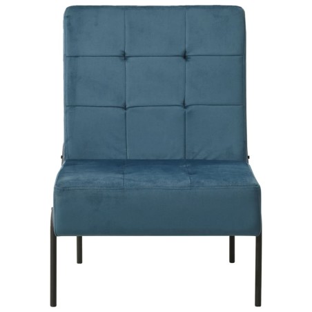 vidaXL Silla de relajación de terciopelo azul 65x79x87 cm