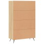 vidaXL Aparador alto madera de ingeniería roble Sonoma 69,5x31x115 cm