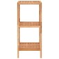 vidaXL Estante de baño madera maciza nogal 35,5x35,5x79 cm vidaXL Estante de baño madera maciza nogal 35,5x35,5x79 cm