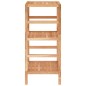 vidaXL Estante de baño madera maciza nogal 35,5x35,5x79 cm vidaXL Estante de baño madera maciza nogal 35,5x35,5x79 cm
