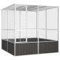 vidaXL Jaula pájaros acero galvanizado antracita 213,5x217,5x211,5 cm vidaXL Jaula pájaros acero galvanizado antracita 213,5x217,5x211,5 cm