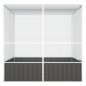 vidaXL Jaula pájaros acero galvanizado antracita 213,5x217,5x211,5 cm vidaXL Jaula pájaros acero galvanizado antracita 213,5x217,5x211,5 cm