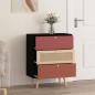 vidaXL Aparador con cajones madera contrachapada 60x30x75 cm vidaXL Aparador con cajones madera contrachapada 60x30x75 cm