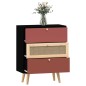vidaXL Aparador con cajones madera contrachapada 60x30x75 cm vidaXL Aparador con cajones madera contrachapada 60x30x75 cm