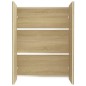 vidaXL Armario de espejo de baño MDF blanco y roble 60x15x75 cm vidaXL Armario de espejo de baño MDF blanco y roble 60x15x75 cm