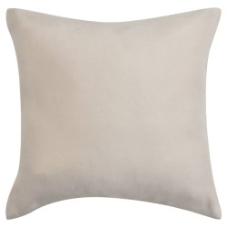 vidaXL Fundas de cojín 4 uds 40x40cm poliéster gamuza beige