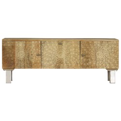 vidaXL Mueble para TV de madera maciza de mango 118x30x45 cm