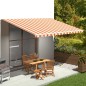 vidaXL Tela de repuesto para toldo amarillo y naranja 5x3,5 m vidaXL Tela de repuesto para toldo amarillo y naranja 5x3,5 m