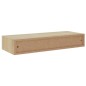 vidaXL Estantes de pared con cajón 2 uds MDF roble/blanco 60x23,5x10cm vidaXL Estantes de pared con cajón 2 uds MDF roble/blanco 60x23,5x10cm