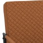 vidaXL Silla voladiza cuero sintético marrón mate vidaXL Silla voladiza cuero sintético marrón mate