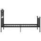 vidaXL Estructura de cama de metal negro 90x200 cm vidaXL Estructura de cama de metal negro 90x200 cm