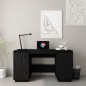 vidaXL Escritorio madera maciza de pino negro 140x50x75 cm vidaXL Escritorio madera maciza de pino negro 140x50x75 cm