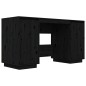vidaXL Escritorio madera maciza de pino negro 140x50x75 cm vidaXL Escritorio madera maciza de pino negro 140x50x75 cm