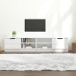 vidaXL Mueble TV 2 pzs madera contrachapada blanco brillo 80x35x36,5cm vidaXL Mueble TV 2 pzs madera contrachapada blanco brillo 80x35x36,5cm