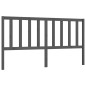 vidaXL Cabecero de cama madera maciza de pino gris 206x4x100 cm vidaXL Cabecero de cama madera maciza de pino gris 206x4x100 cm