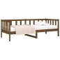 vidaXL Sofá cama de madera maciza de pino marrón miel 90x190 cm vidaXL Sofá cama de madera maciza de pino marrón miel 90x190 cm