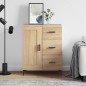 vidaXL Aparador de madera de ingeniería roble Sonoma 69,5x34x90 cm