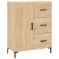 vidaXL Aparador de madera de ingeniería roble Sonoma 69,5x34x90 cm