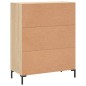 vidaXL Aparador de madera de ingeniería roble Sonoma 69,5x34x90 cm