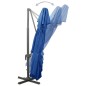 vidaXL Sombrilla voladiza con doble techo azul celeste 400x300 cm vidaXL Sombrilla voladiza con doble techo azul celeste 400x300 cm
