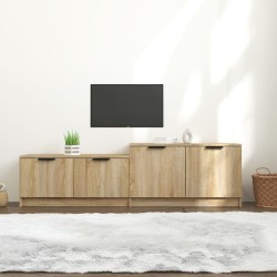 vidaXL Mueble de TV madera contrachapada roble Sonoma 158,5x36x45 cm