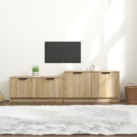 vidaXL Mueble de TV madera contrachapada roble Sonoma 158,5x36x45 cm