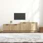 vidaXL Mueble de TV madera contrachapada roble Sonoma 158,5x36x45 cm