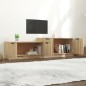 vidaXL Mueble de TV madera contrachapada roble Sonoma 158,5x36x45 cm