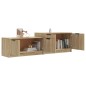 vidaXL Mueble de TV madera contrachapada roble Sonoma 158,5x36x45 cm